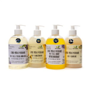 Box 500 ml mydło potasowe 6 x słonecznikowe + 6 x oliwa z oliwek + 6 x olej lniany + 6 x olej winogronowy